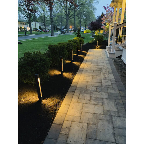 Atlantis 12v 4.00 watt Bronze Landscape Path Bollard, Square