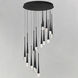Pierce LED 24.75 inch Black Multi-Light Pendant Ceiling Light