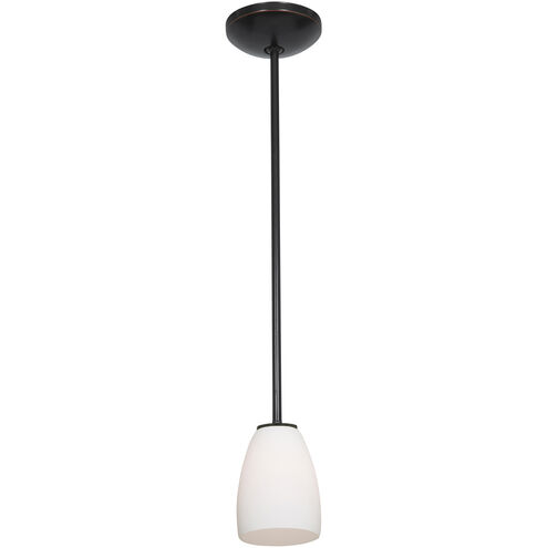 Sherry 1 Light 5 inch Oil Rubbed Bronze Pendant Ceiling Light in Opal, Rod