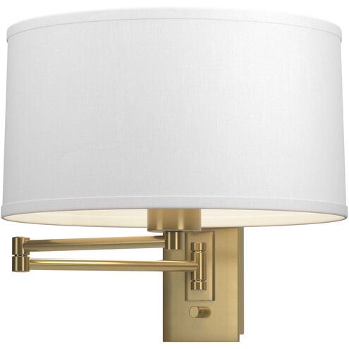 Simple 23 inch 100 watt Modern Brass Swing Arm Sconce Wall Light in Natural Anna
