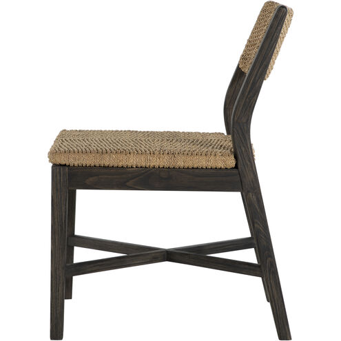 Richard Dark Brown Rubber Wood / Natural Seagrass Occasional Chair