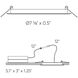 Excel White Slim Panel Recessed Light