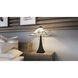 Tiffany 24 inch 75.00 watt Matte Black Table Lamp Portable Light, Tiffany
