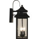 Crossbend 3 Light 20 inch Textured Black Outdoor Wall Mount in Textured Matte Black