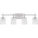 Brenthouse 4 Light 31.5 inch Brushed Nickel Bath Light Wall Light, Extra Large