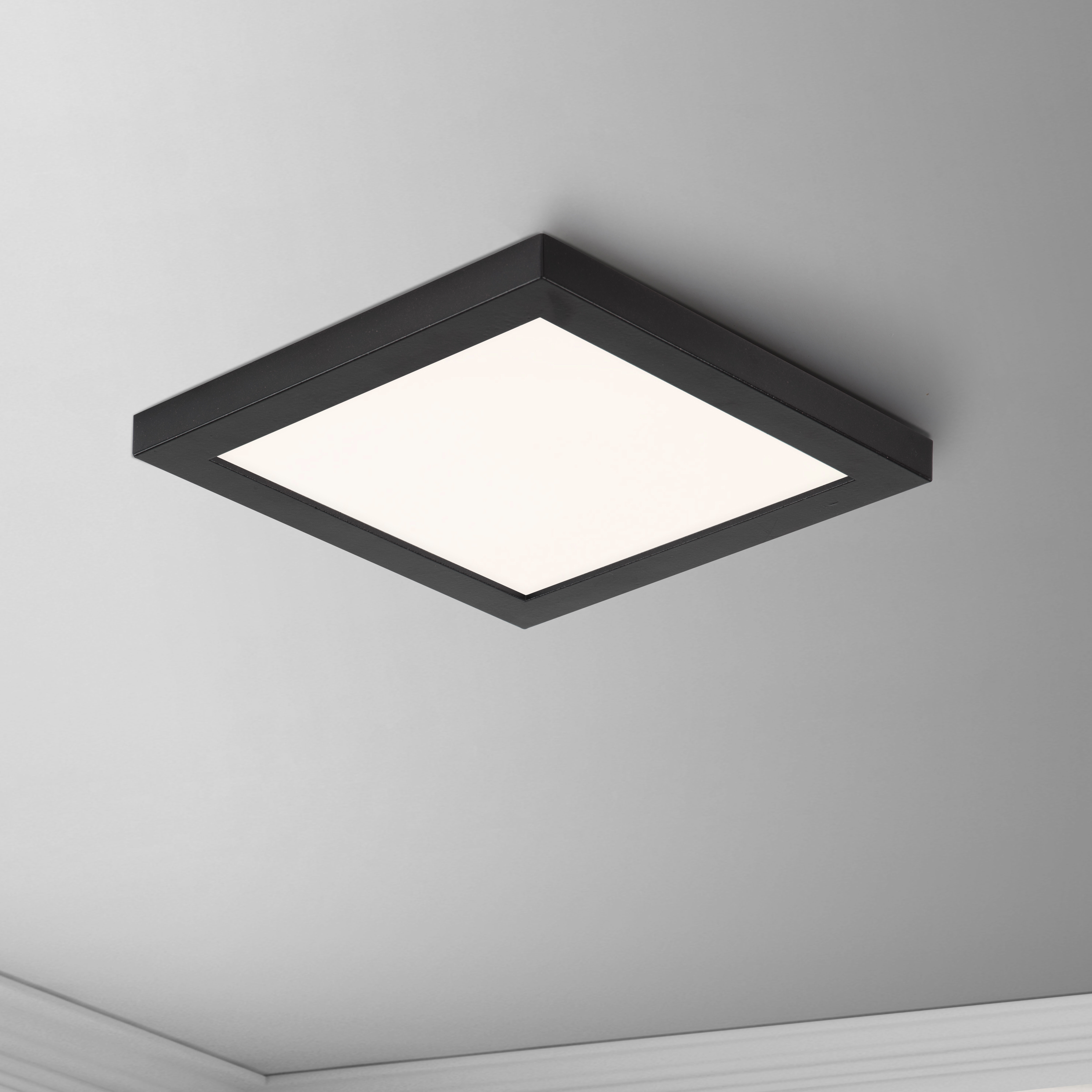 Chip LED 6 inch Black Flush Mount Ceiling Light