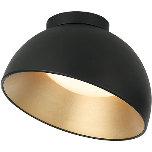 Zenith 1 Light 11.88 inch Matte Black Flush Mount Ceiling Light