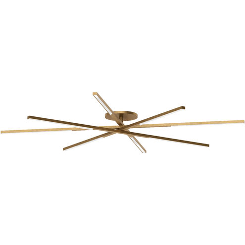Sean Lavin Cityscape 8 Light 47.8 inch Hand Rubbed Antique Brass Flush Mount Ceiling Light
