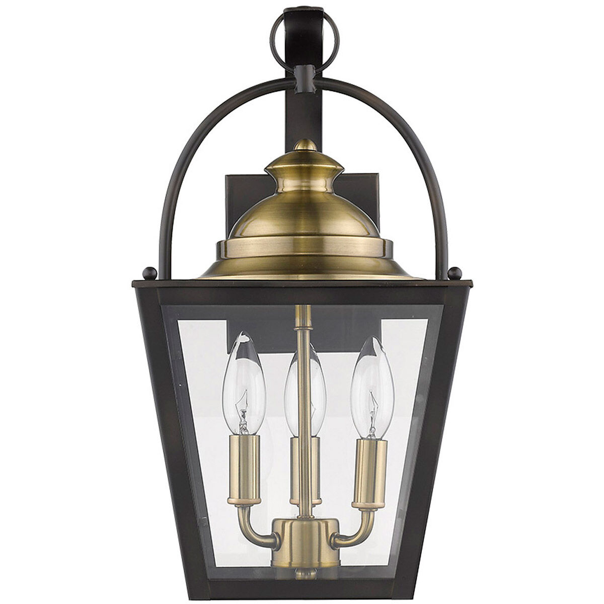 Savannah 3 Light 17 inch Oil-Rubbed Bronze Exterior Wall Mount