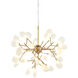 Hydragea Bloom LED 24 inch Gold Pendant Ceiling Light