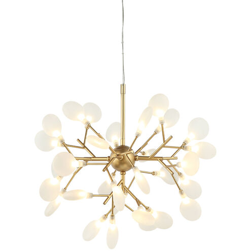 Hydragea Bloom LED 24 inch Gold Pendant Ceiling Light