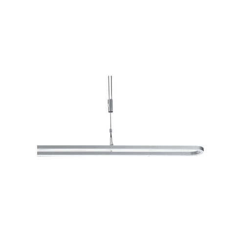 Zeitlos LED 51 inch Satin Nickel with Chrome Linear Pendant Ceiling Light, Bankamp Line