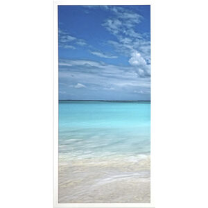 Come Sea Me Blue and Beige and White Framed Art