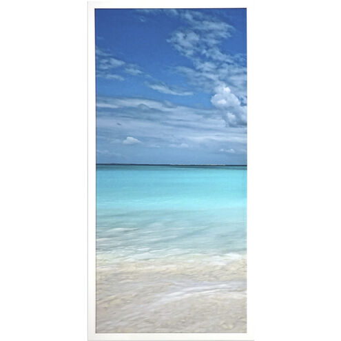 Come Sea Me Blue and Beige and White Framed Art