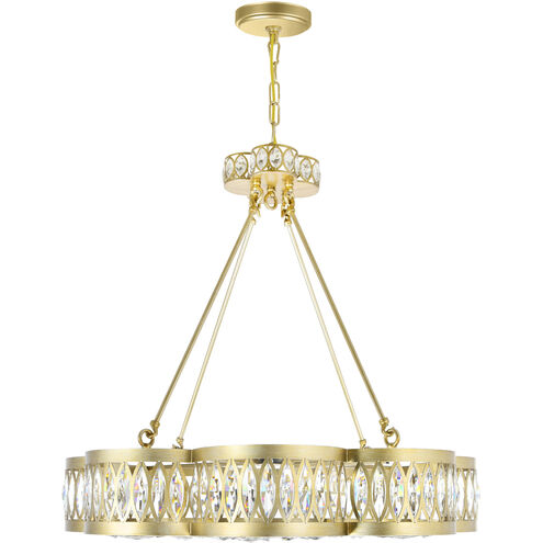 Nova 8 Light 31 inch Champagne Chandelier Ceiling Light