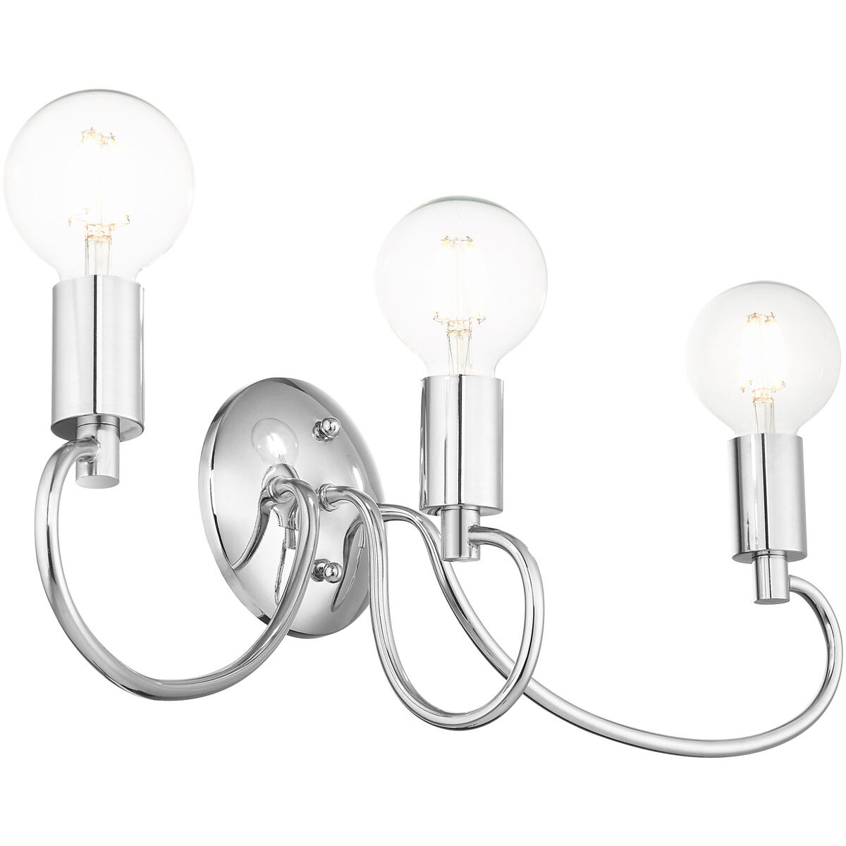 Bari 3 Light 22 inch Polished Chrome Vanity Sconce Wall Light