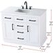 Alden 42 X 35 inch White Bathroom Vanity Cabinet