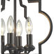 Chandette 4 Light 14 inch Oil Rubbed Bronze Chandelier Ceiling Light