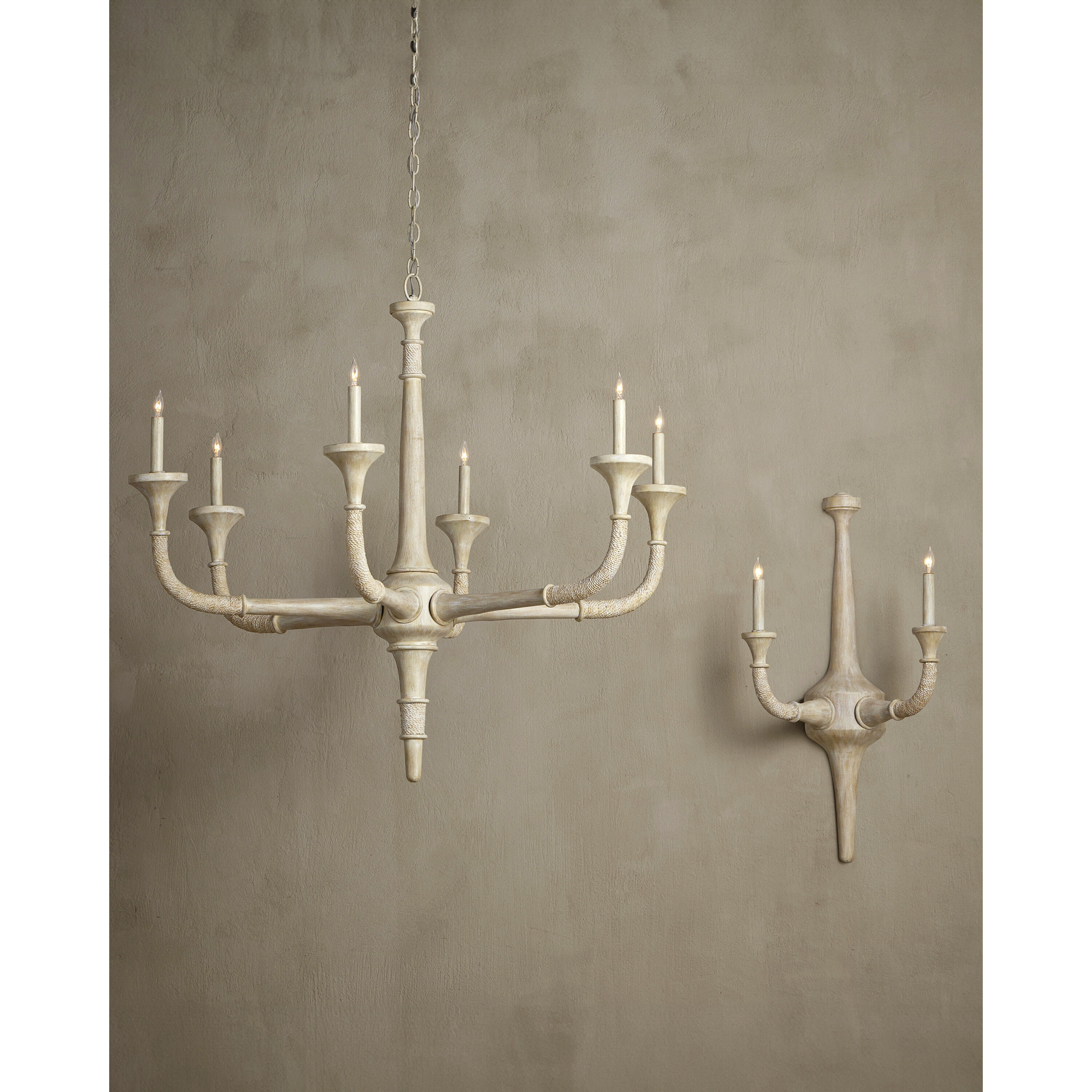 Aleister 6 Light 43.5 inch Sandstone Chandelier Ceiling Light