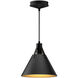 Alora Mood Archer 1 Light 9.5 inch Matte Black Pendant Ceiling Light