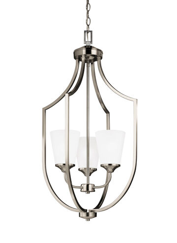 Hanford 3 Light 18.13 inch Brushed Nickel Foyer Pendant Ceiling Light