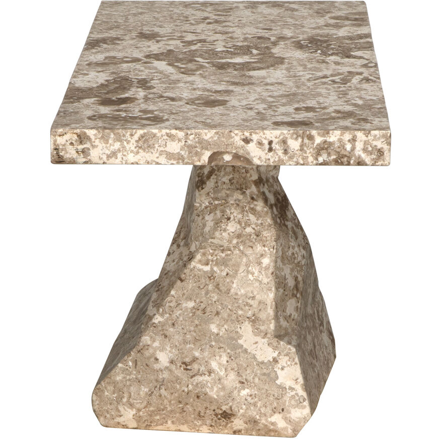 Tilden 42 X 18 inch White Marble Console