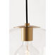 Margot 1 Light 12 inch Aged Brass Pendant Ceiling Light