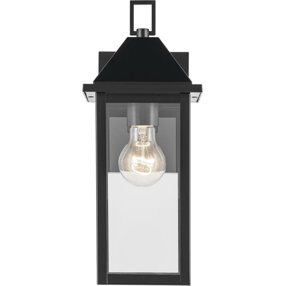 Prin 1 Light 14 inch Black Outdoor Wall Light, Small