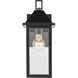 Prin 1 Light 14 inch Black Outdoor Wall Light, Small