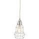Wire 1 Light 6 inch Silver Mini Pendant Ceiling Light