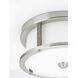 Beaches 2 Light 13 inch Brushed Nickel Flush Mount Ceiling Light