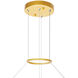 Guadiana LED 24 inch Satin Gold Chandelier Ceiling Light