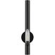 Acra 1 Light 5 inch Shiny Black ADA ADA Single Sconce Wall Light