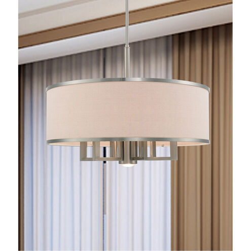 Park Ridge 7 Light 24 inch Brushed Nickel Pendant Chandelier Ceiling Light