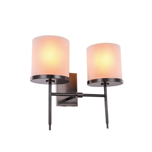 Bradford 2 Light 16 inch Bronze Wall Sconce Wall Light, Urban Classic