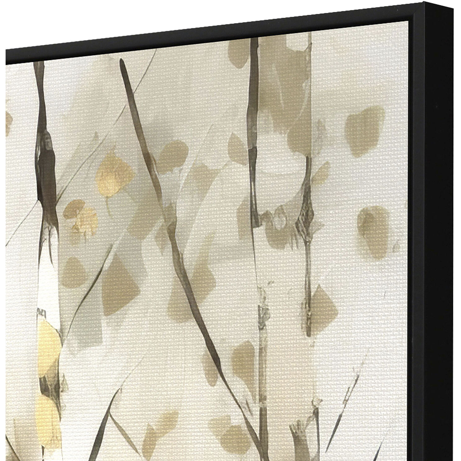 Birch Silhouette Beige and Brown and Green and Neutral Canvas, Propac