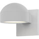 Reals LED 6 inch Textured White Indoor-Outdoor Sconce, Inside-Out