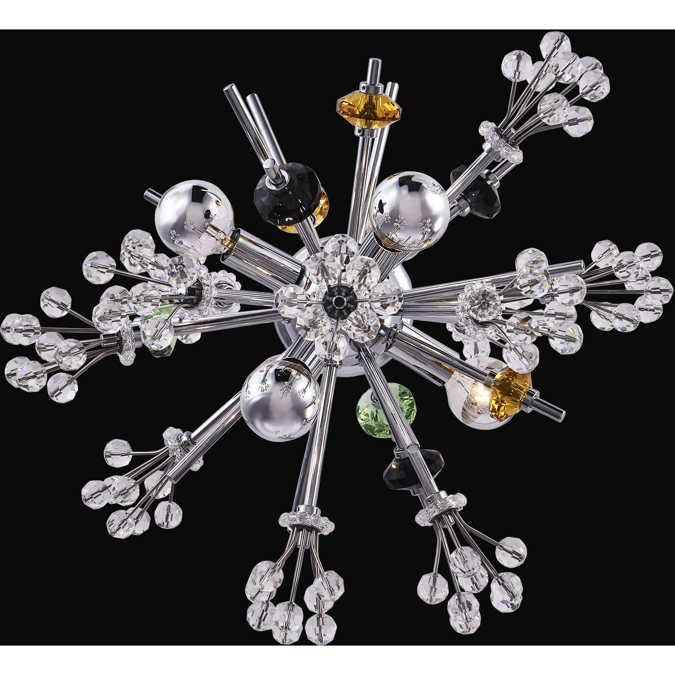 Constellation 6 Light 13 inch Polished Chrome Pendant Ceiling Light