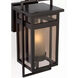 C&M by Chapman & Myers Fairhaven 1 Light 19 inch Truffle Outdoor Wall Light