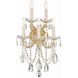 Maria Theresa 5 Light 13.5 inch Gold Sconce Wall Light in Clear Swarovski Strass