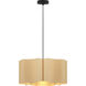Paulina 1 Light 19.8 inch Black Pendant Ceiling Light in Ash/Ash, 20 in, WEP Collection