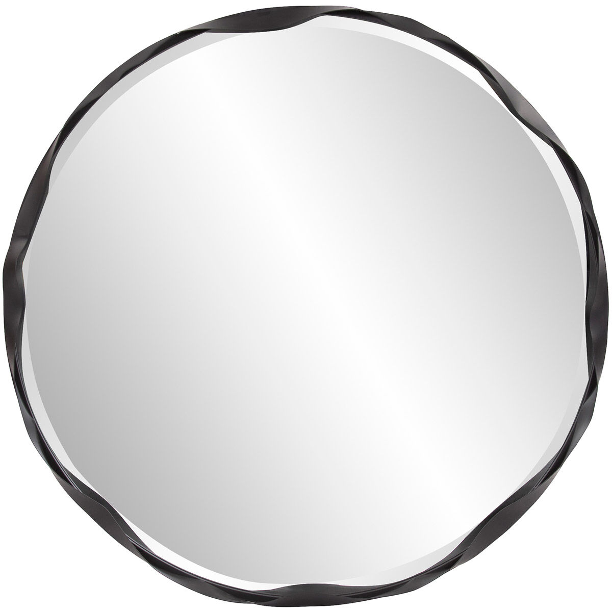 Ripley 35 X 35 inch Matte Black Wall Mirror