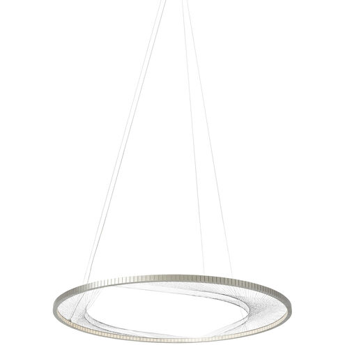 Interlace LED 45 inch Satin Nickel Suspension Light Ceiling Light in LED 80 CRI 2700K, Integrated LED