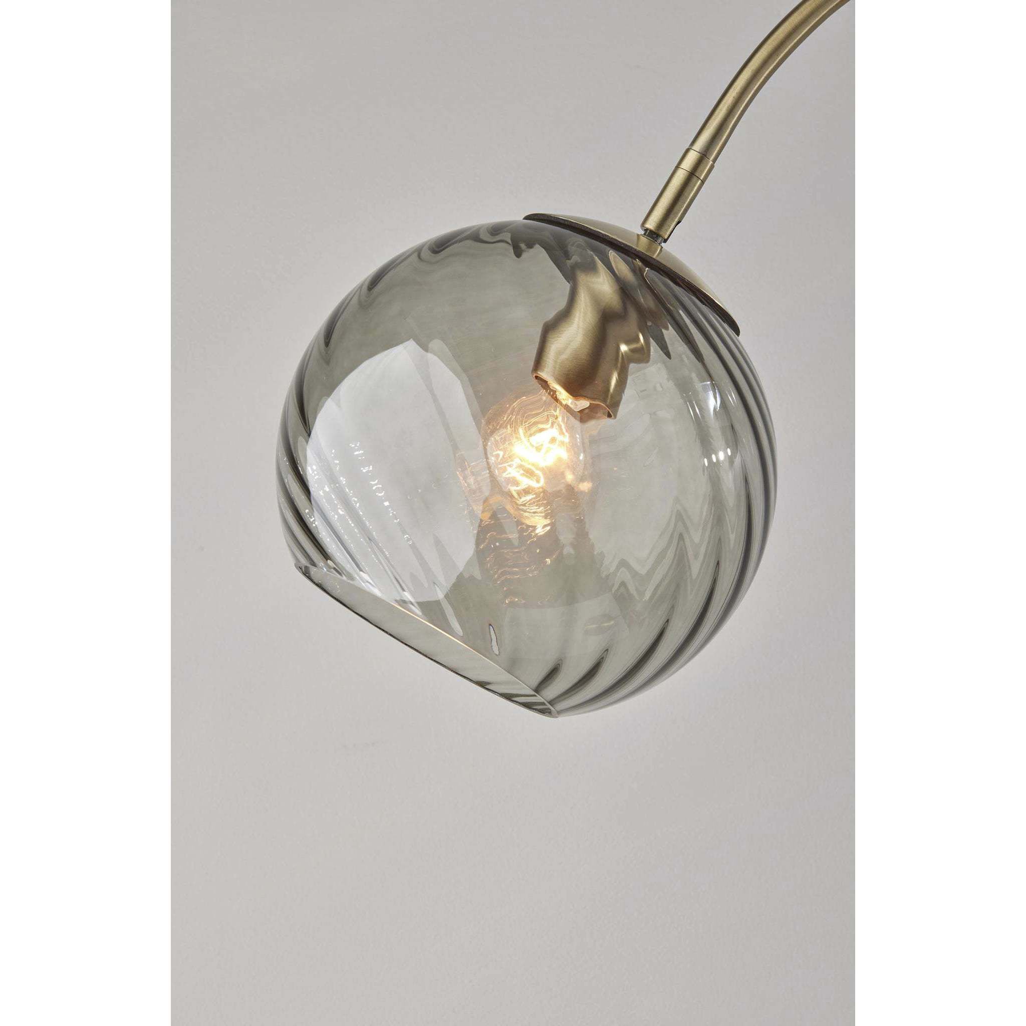 Antique brass arched floor lamp outlet