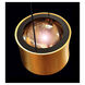Zeitlos LED 6 inch Gold Leaf with Black Pendant Ceiling Light, Luce Elevata Impulse