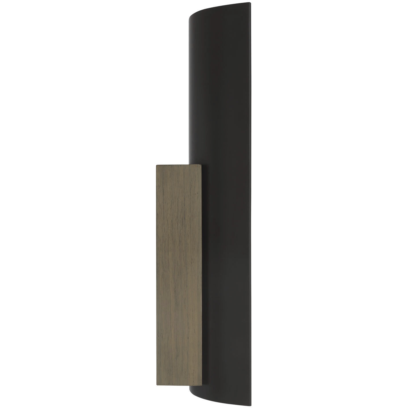Anne-Marie Barton Remi Sconce Wall Light in Matte Carbon and Warm Walnut