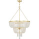 Rylee 8 Light 24.75 inch Antique Gold Chandelier Ceiling Light