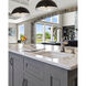Landry 1 Light 20 inch Matte Black and Chrome Pendant Ceiling Light