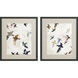 Animals Blue and Black and Pink and Rust Framed Art
