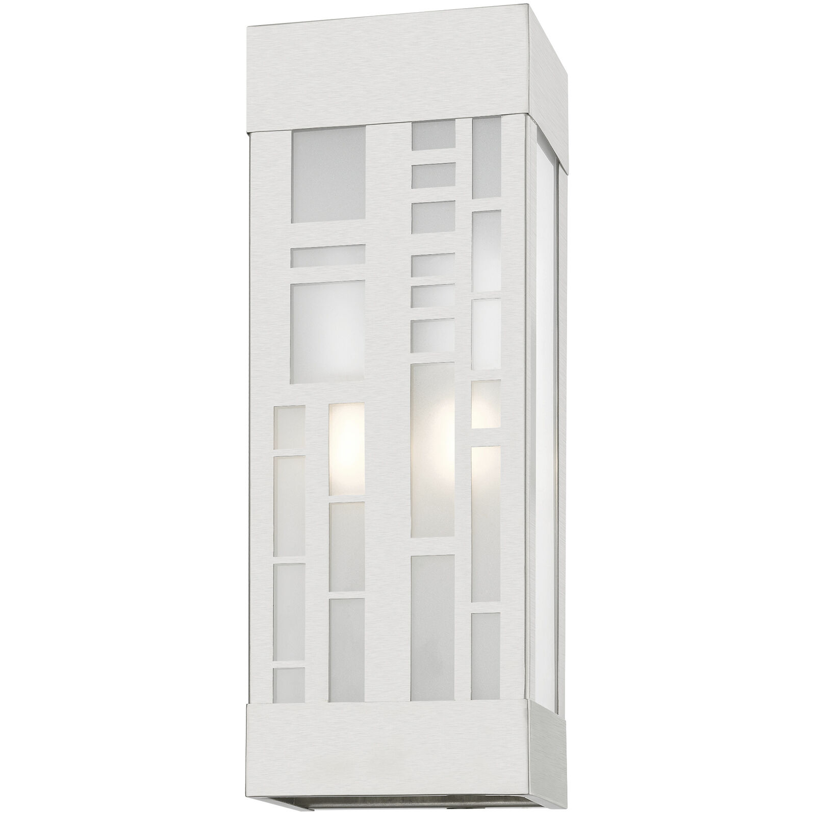 Malmo 2 Light 17 inch Brushed Nickel Outdoor Sconce